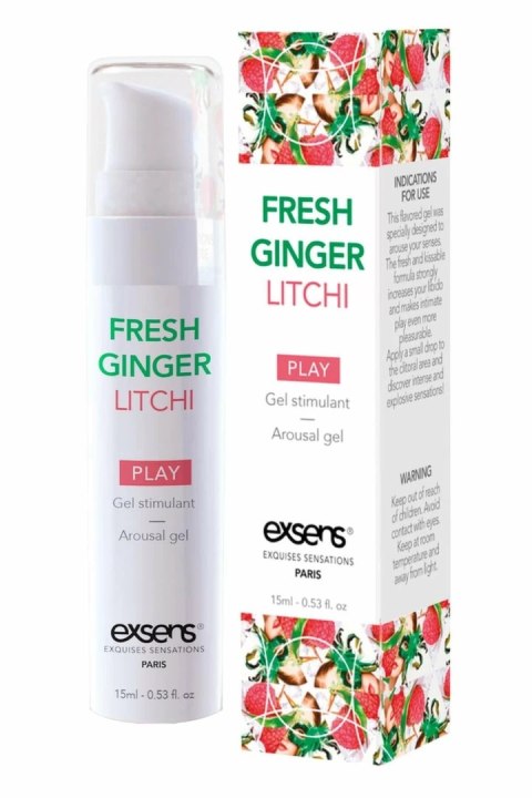EXSENS Arousal Gel Fresh Ginger Litchi 15ml - żel intymny chłodzący