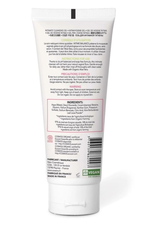 EXSENS Cleaning Gel Intime Balance 100ml - żel do higieny intymnej z aloesem
