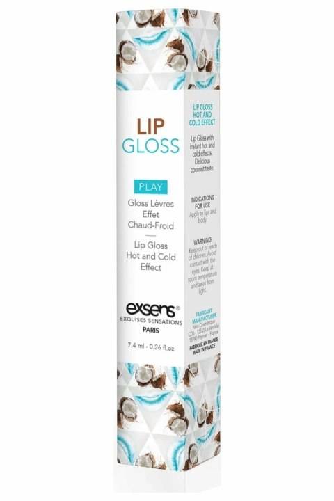 EXSENS HOT KISS Lip Gloss Coconut 7,4 ml - rozgrzewający błyszczyk do ust