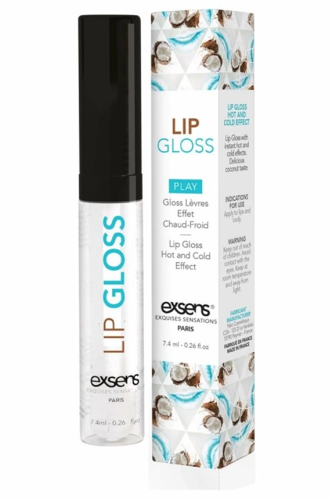 EXSENS HOT KISS Lip Gloss Coconut 7,4 ml - rozgrzewający błyszczyk do ust