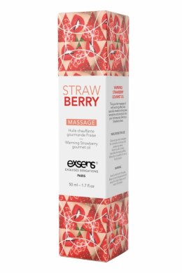 EXSENS Warming Massage Oil Strawberry 50ml - rozgrzewający olejek truskawkowy