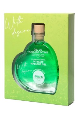 EXSENS With Desire Żel do masażu jabłko-gruszka 50ml, efekt rozgrzewający
