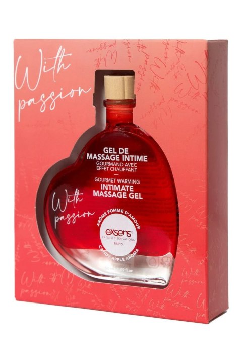 EXSENS With Passion Żel do masażu o zapachu jabłka 50ml