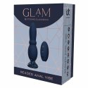 GLAM Beaded Anal Vibe bezprzewodowy, silikonowy, pilot, 12,1 cm