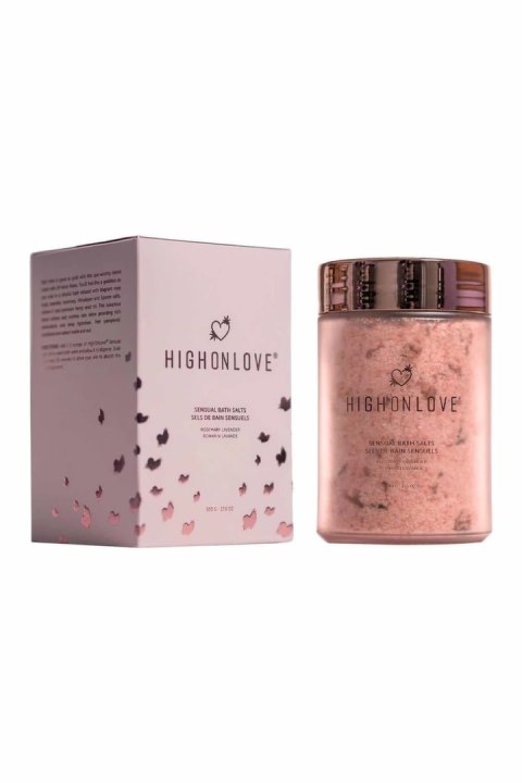 HIGH ON LOVE Sensual Bath Salts 500g z olejem konopnym i rożą