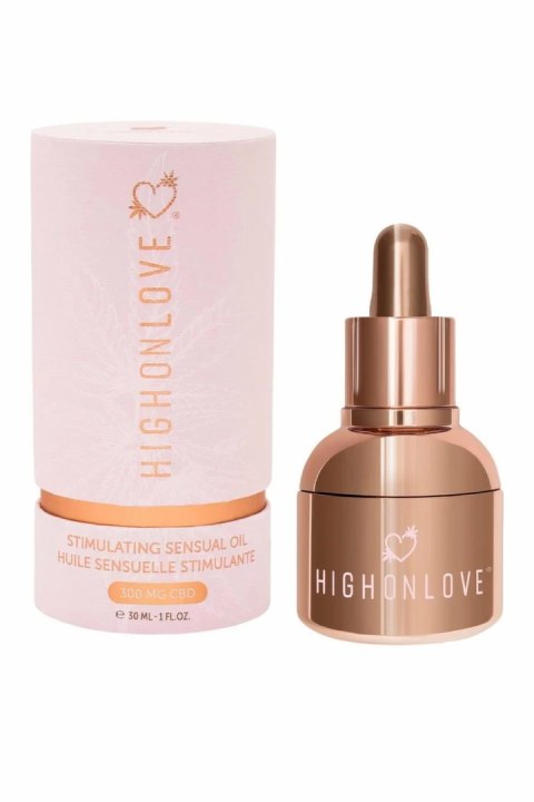 HighOnLove CBD Sensual Oil 300mg - Olejek intymny z CBD i CALYBIOTA BIO