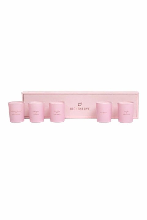 HighOnLove Mini Collection - Zestaw 5 świec do masażu 5x35g, rożne aromaty