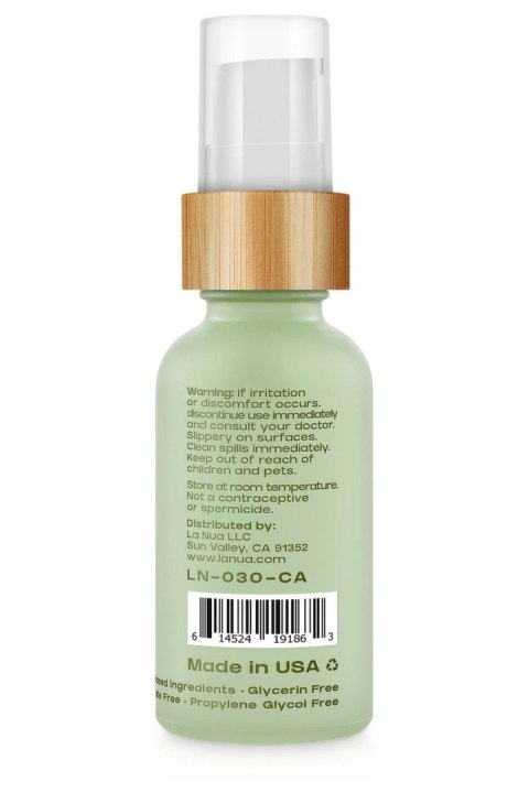 LA NUA Cucumber Aloe nawilżający żel intymny 30ml, szklana butelka