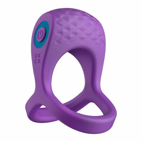 LOVE SIGNAL Bold Embrace - silikonowy pierścień wibrujący z paskiem, USB