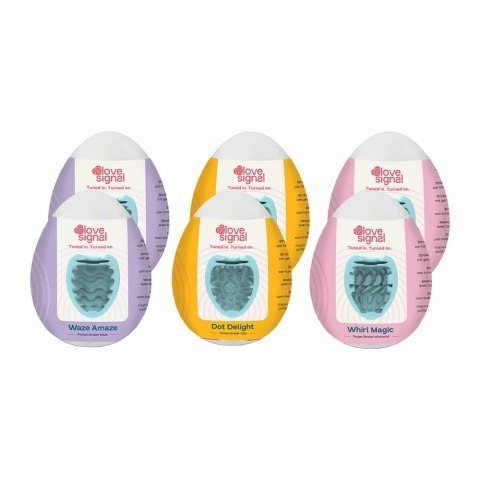 LOVE SIGNAL The Full Pocket Stroker Set 6 szt. - zestaw kompaktowy TPE