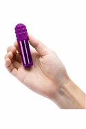 Le Wand Bullet Cherry - mini masażer w metalowej obudowie, wodoodporny