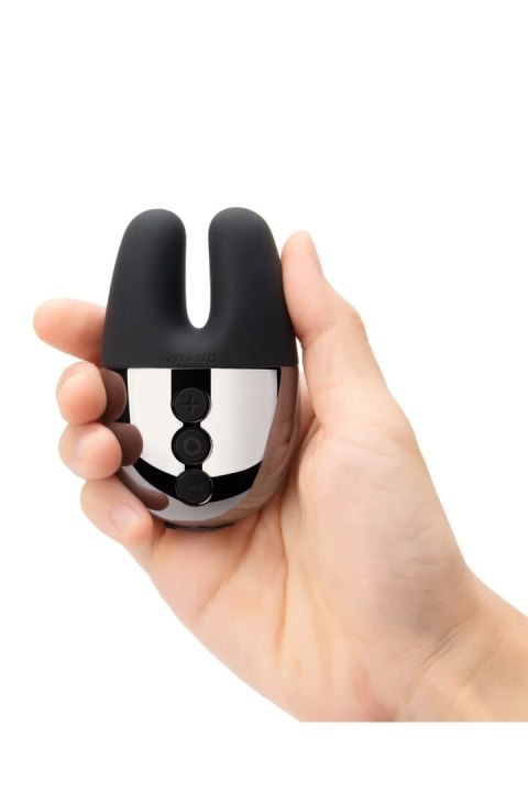 Le Wand Double Vibe Black - podwojny wibrator z etui silikonowym