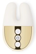 Le Wand Double Vibe White Gold - kompaktowy model z podwojnym silnikiem