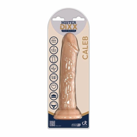 MISTER DIXX Caleb 7,8" silikonowy model anatomiczny z przyssawką 20 cm