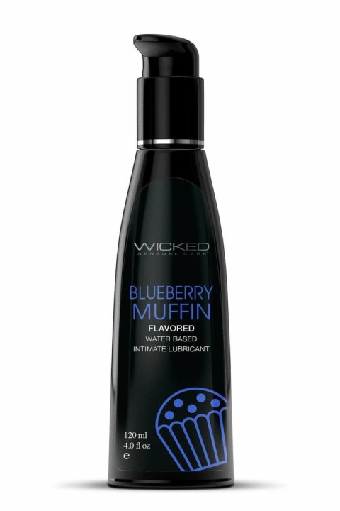 WICKED Aqua Blueberry Muffin Lubricant 120ml - nawilżający żel o smaku muffinki jagodowej