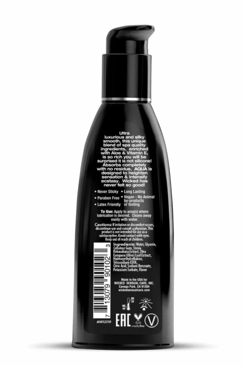 WICKED Aqua Lubricant 60ml - bezzapachowy żel nawilżający z aloesem