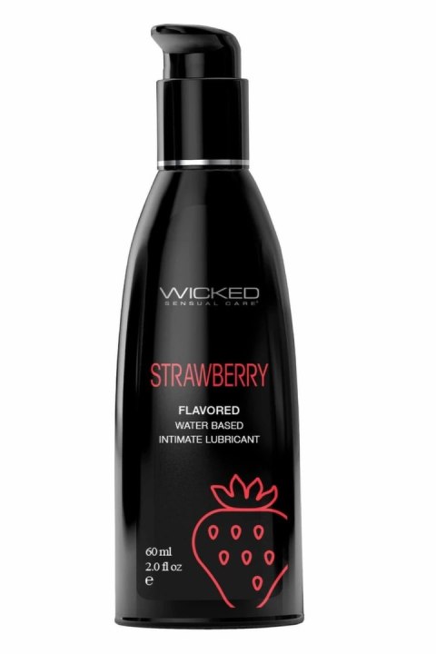 WICKED Aqua Strawberry Lubrykant na bazie wody 60ml - truskawkowy