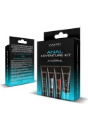 Wicked Anal Adventure Kit zestaw 4 żeli intymnych 4x30 ml travel