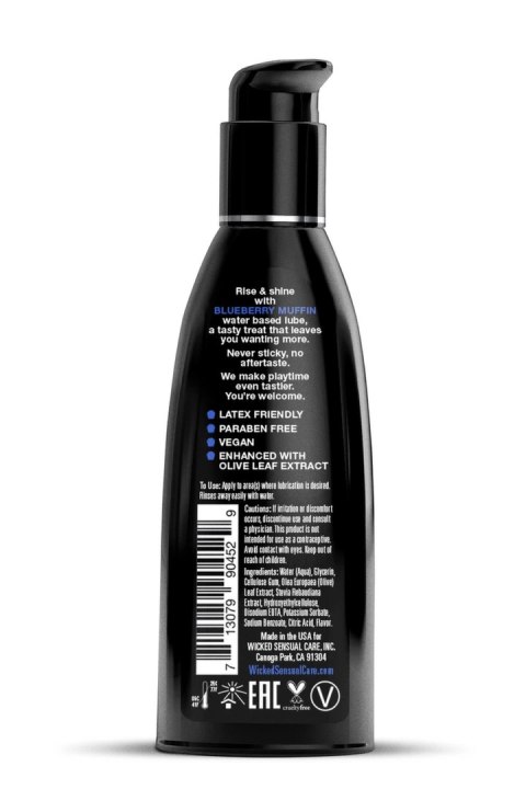 Wicked Aqua Blueberry Muffin Lubricant 60ml - nawilżacz wodny, borowka
