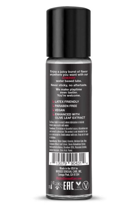 Wicked Aqua Cherry Lubrykant na bazie wody 30ml - smak wiśniowy