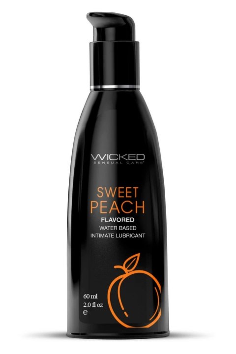 Wicked Aqua Sweet Peach Lubrykant na bazie wody 60ml smak brzoskwini