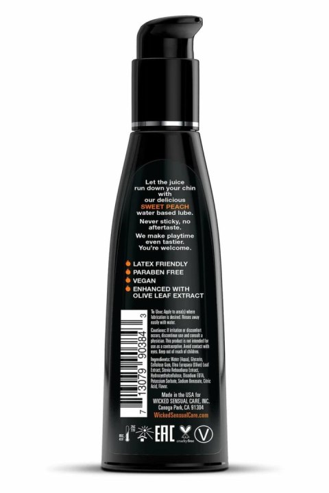 Wicked Aqua Sweet Peach Lubrykant wodny o smaku brzoskwini 120ml