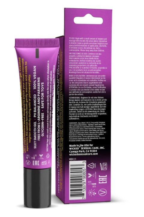 Wicked Awaken żel stymulujący 15 ml - ziołowa formuła, wegański