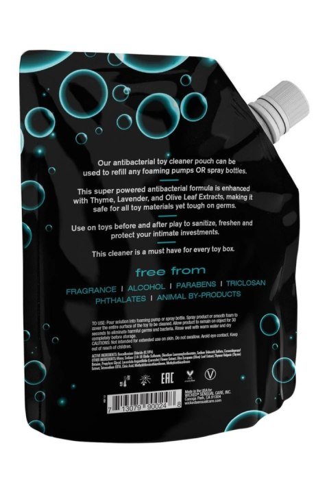Wicked Foaming Toy Cleaner Refill 710ml - Antybakteryjny płyn do czyszczenia z ekstraktami roślinnymi