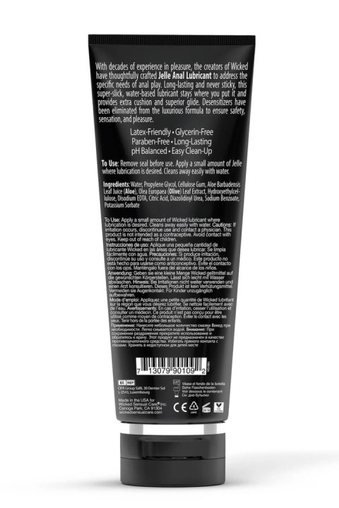 Wicked Jelle Anal Lubricant 240ml - żel intymny wodny, długotrwały