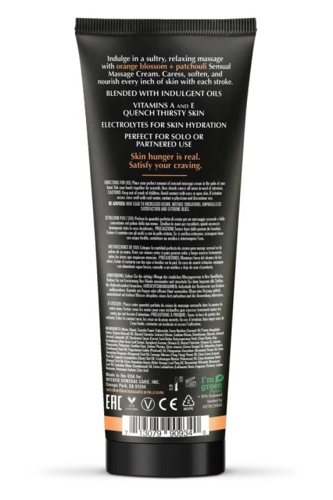 Wicked Sensual Care Orange Blossom & Patchouli Krem do Masażu 120ml