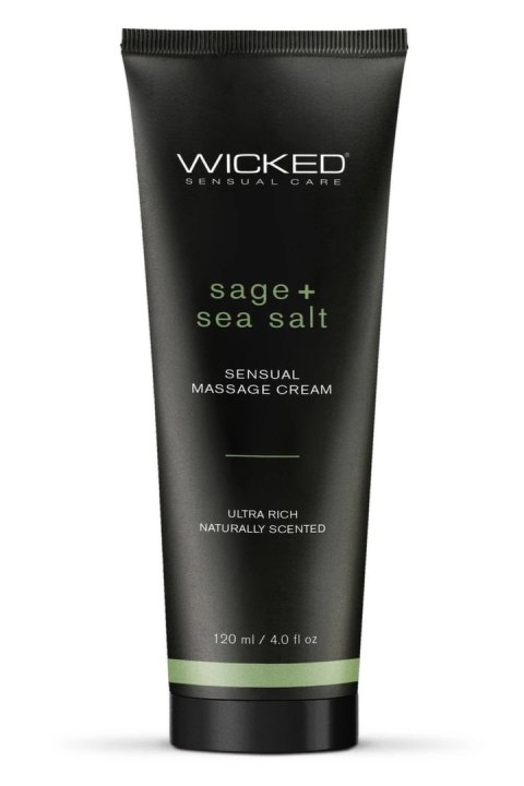 Wicked Sensual Massage Cream 120ml Szałwia i Sol Morska Nawilżający