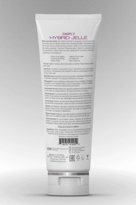 Wicked Simply Hybrid Jelle Lubricant 120ml - ultra-gęsty żel hybrydowy