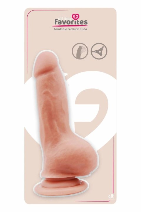 ALL TIME FAVORITES Bendable Model Flesh 18 cm - elastyczny z przyssawką