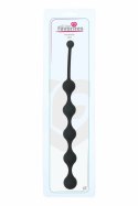 ALL TIME FAVORITES Five Beads Black - silikonowy sznur z 5 kulkami 28,1 cm