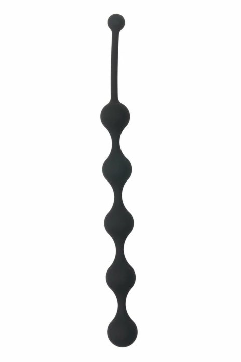 ALL TIME FAVORITES Five Beads Black - silikonowy sznur z 5 kulkami 28,1 cm
