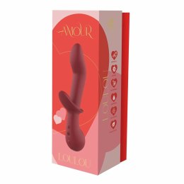 AMOUR Flexible G-Spot Duo Vibe Loulou silikonowy, 2 silniki, fioletowy