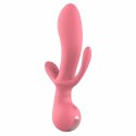 AMOUR Triple Pleasure Vibe Claire silikonowy, 2 silniki, IPX6, 22 cm