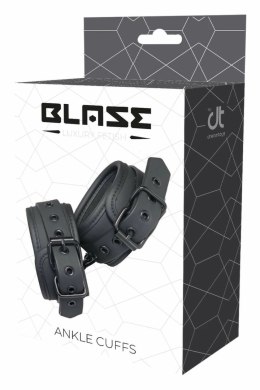 BLAZE Ankle Cuff Black - regulowane kajdanki na kostki, neopren, czarne