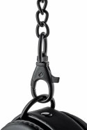 BLAZE Ankle Cuff Black - regulowane kajdanki na kostki, neopren, czarne