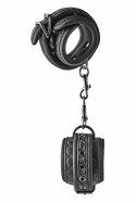 BLAZE Kajdanki Diamond Black czarne, regulowane, neoprenowe