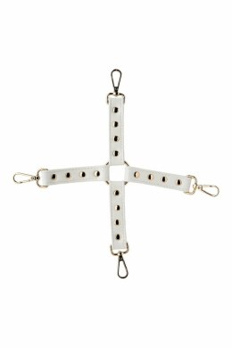 Blaze Elite Hogtie White - system wiązań z białej skory ekologicznej