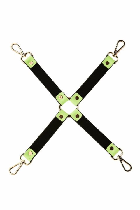 Dream Toys Radiant Hog Tie świecący w ciemności, zielony, 4 zapięcia