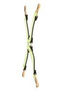 Dream Toys Radiant Hog Tie świecący w ciemności, zielony, 4 zapięcia