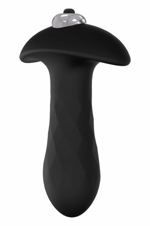 ESSENTIALS Diamond Plug z wibracją, pojedyncza prędkość, czarny