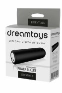 ESSENTIALS Power Bullet Black - mini wibrator punktowy, 9 trybow, USB