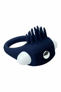 ESSENTIALS STIMU RING BLUE - silikonowy pierścień wibrujący, niebieski