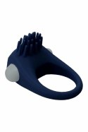 ESSENTIALS STIMU RING BLUE - silikonowy pierścień wibrujący, niebieski