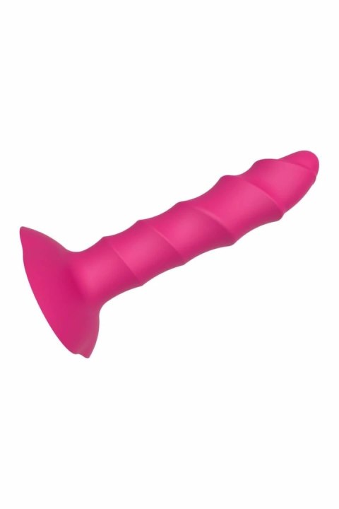 ESSENTIALS Twisted Plug silikonowy z przyssawką 17 cm czarny