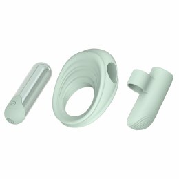 GLAM 3-IN-1 PLAY KIT zestaw silikonowy z wibrującym modułem USB