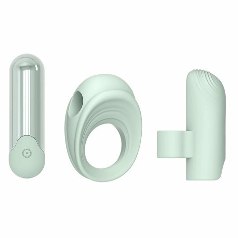 GLAM 3-IN-1 PLAY KIT zestaw silikonowy z wibrującym modułem USB